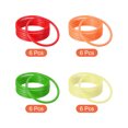 thumbnail image 3 of Uxcell 8cm Plastic Carnival Ringtoss Rings Game Hoop 24 Pack (Green, Orange, Red, Yellow), 3 of 7