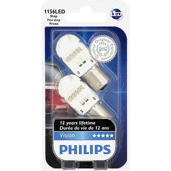 Twin Pack Of Philips P21W 12V Bulbs 12498B2 Replacement Bulbs Headlamp 
