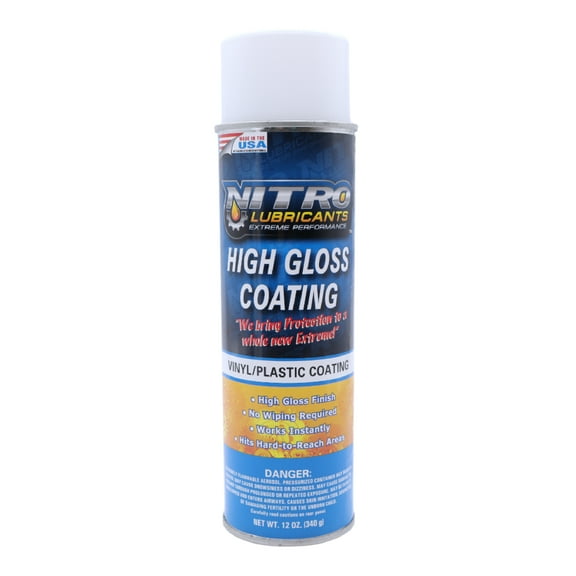 Nitro Lubricants High Gloss Coating – Vinyl & Plastic Shine, 12 oz – Made in USA