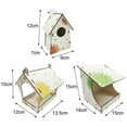 thumbnail image 6 of Naierhg 1 Set Decorative Feeder Cage Crack Resistant All Match DIY Graffiti Mini Bird House Garden Decor, 6 of 8