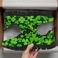 thumbnail image 3 of Customuart St Patricks Day Shamrock Running Shoes for Men Green Sneakers Size 10, 3 of 5