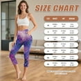 thumbnail image 6 of SCRAWLGOD Mermaid Scales Starry Sky Women's Capri Yoga Pants with Pockets Tummy Control Capri Yoga Leggings Lightweight Squat Proof High Waisted Legging for Workout Cycling, XXL, 6 of 7