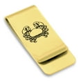 thumbnail image 1 of Stainless Steel Cancer Zodiac (Crab) Classic Slim Money Clip Credit Card Holder, 1 of 2