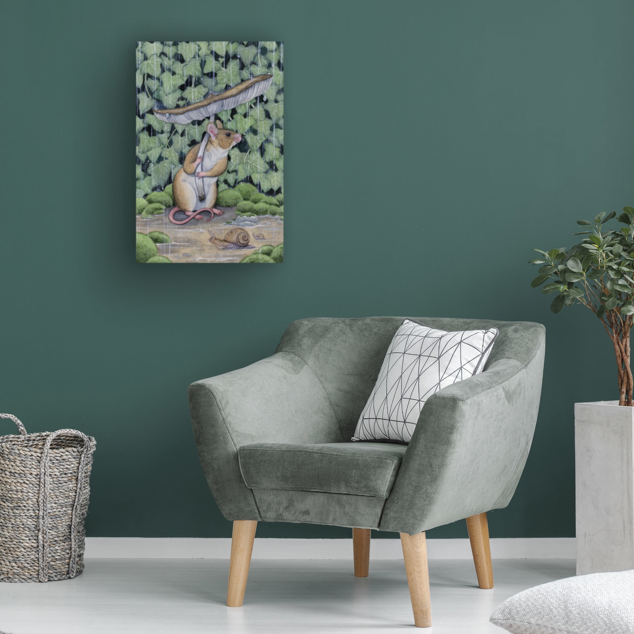 Trademark Fine Art Lea Chaillaud Spring Shower Canvas Wall Art