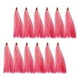 thumbnail image 1 of 12x señuelos de pesca, aparejo de tubo deslizante de agua salada, señuelos de pesca hechos a mano, aparejos de pesca para río, pesca al aire libre, Rosa, 1 of 8