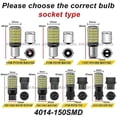 thumbnail image 2 of 2 bombillas LED NUEVAS 4014 150SMD 1156 BA15S P21W BAU15S PY21W 7440 W21W 1157 BAY15D P21/5W 3157 CanBus para luz intermitente, 2 of 5