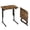 Brown, variant on Folding TV Tray Table,Adjustable TV Dinner Table with Sturdy MDF Top,Eating Trays for Living Room with No Assembly Required