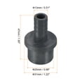 thumbnail image 2 of Unique Bargains UPVC Reducer Pipe Fitting 25mm OD 13mm Barbed, 6 Pack Straight Coupling Adapter Connector, Grey, 2 of 5