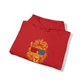 thumbnail image 4 of Lion with 3D Glasses - Unisex Heavy Blend Hooded Sweatshirt, 4 of 9