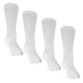 thumbnail image 4 of Personal Touch Comfortable Slipper Socks Crew Style 1 Dozen Pairs (White, 9-11), 4 of 8