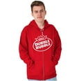 thumbnail image 5 of Original Dubble Bubble Brand Logo Zip Up Hoodie Men's Women's Brisco Brands L, 5 of 6