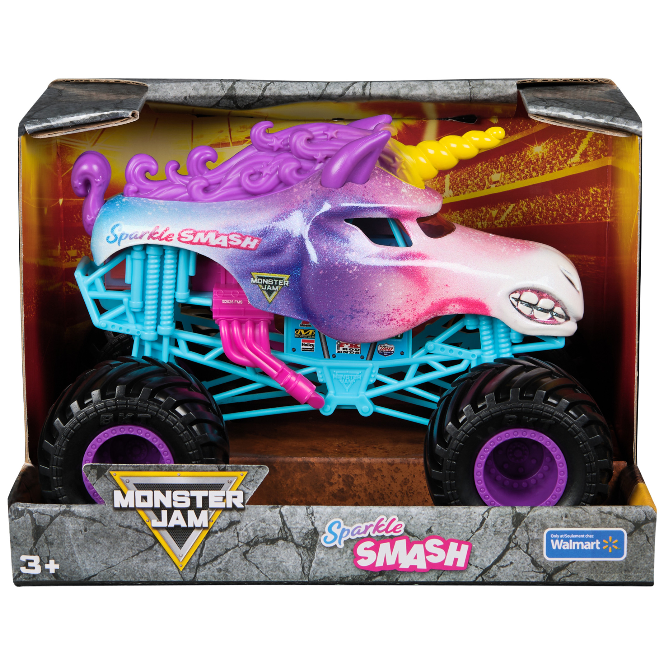 Monster Jam Sparkle Smash Die-Cast Monster Truck, 1:24 Scale photo 1