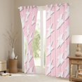 thumbnail image 3 of Erosebridal Cartoon Lightning Black Out Curtains,Pink And White Curtains Pack of 2 (42x63 Each) For Girls Kids, 3 of 7