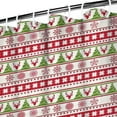 thumbnail image 3 of White Christmas Folk Pattern Shower Curtain 72"x72" ,Bathroom Decorative Shower Curtains Set with 12 Hooks,Modern Waterproof Washable Shower Curtain, 3 of 6