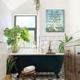 thumbnail image 4 of Bathroom Decor Wall Art Rustic Bathroom Rules Sign Pictures Wall Decor Inspirational Quotes Green Canvas Painting Print Artwork Modern Home Decorations Framed for Bathroom 12"X16", 4 of 6