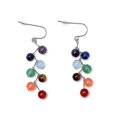 thumbnail image 3 of Pendientes colgantes de perlas de piedras preciosas de 7 colores, joyería de moda para mujer y yoga, 3 of 4