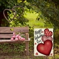 thumbnail image 4 of Rdsfhsp Valentines Day Linen Garden Flag 12x18 inch Double Sided Love Heart Small Flag for Yard Outdoor Decoration, 4 of 5