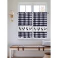thumbnail image 2 of Farmhouse Purple Plaid Living Room Curtains 2 Panel, Vintage Country Cock Checkered Cafe Window Treatment, Farmhouse Bedroom Bathroom Kitchen Curtains Drapes 104"x54", 2 of 6