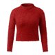 thumbnail image 3 of Pntutb Mujer Moda Casual Color Sólido Cuello Alto Suéter Jersey Top Blusa Delgada Pntutb Pntutb-3508, 3 of 9