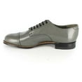 thumbnail image 6 of Original Mens Stacy Adams Biscuit Shoes Steel Gray Soft Leather Madison 00012-10, 6 of 9