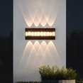 thumbnail image 6 of xaoyunyn Waterproof Solar Outdoor Wall Light with Control,Modern Design for Patio,Garden,Garage,Courtyard,Balcony Security Lighting, 6 of 6