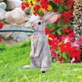 thumbnail image 4 of TIELUTT Easter Garden Decorations Easter Egg Rabbit Ground Insert Flower for Chicken Holder Christmas Signs for Porch Yard Signs Customized Birthday Garden Flag Holder Stand with Solar Light, 4 of 8