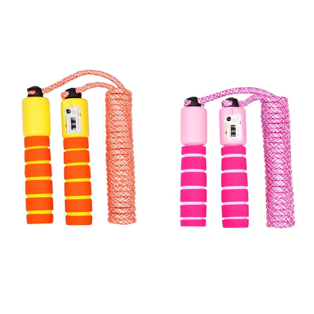 Kids Jump Ropes, Adjustable Soft Skipping Rope, Kids Fitness Equipment with Foam Handles for Kids