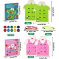 thumbnail image 2 of ER Juegos Montessori para niños, juguete educativo para niños, tela con cordones Rojo Verde, 2 of 5