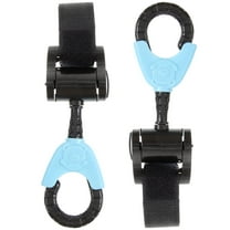 NIAIZEK 2 Pcs Stroller Hooks for Shopping Blue Rotating Design for Parents