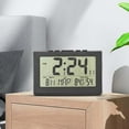 thumbnail image 1 of Reloj despertador digital multifuncional perfecl Reloj digital LCD Negro, 1 of 7