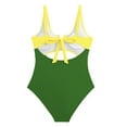 thumbnail image 6 of WREESH Mommy and Me Swimsuits for Women Cutout One Piece Swimsuit Swimwear Parent-Child Outfit Mother Daughter Swimsuit Set Adult Bodysuit Swimsuit Green, 6 of 6