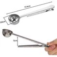 thumbnail image 2 of Coffee Measuring Spoon Sealing Clip, Coffee Bag Clip Stainless Steel Ground Coffee Coffee Scoop Spoon with Bag Sealing Clip 2 in 1 Dual-Purpose Measur, 2 of 5