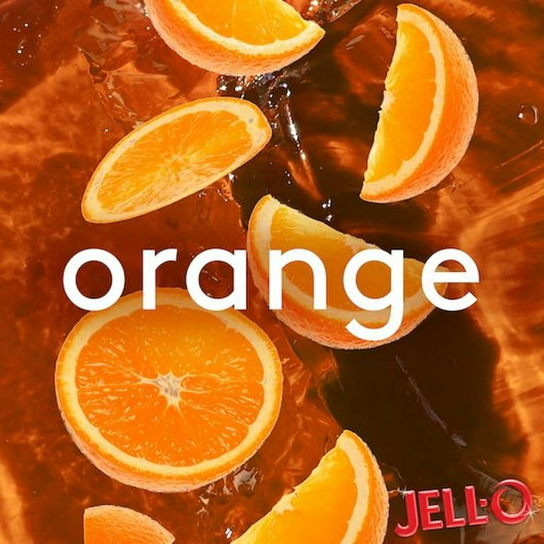 Jello Ready To Eat Orange Gelatin Snacks Without Artificial