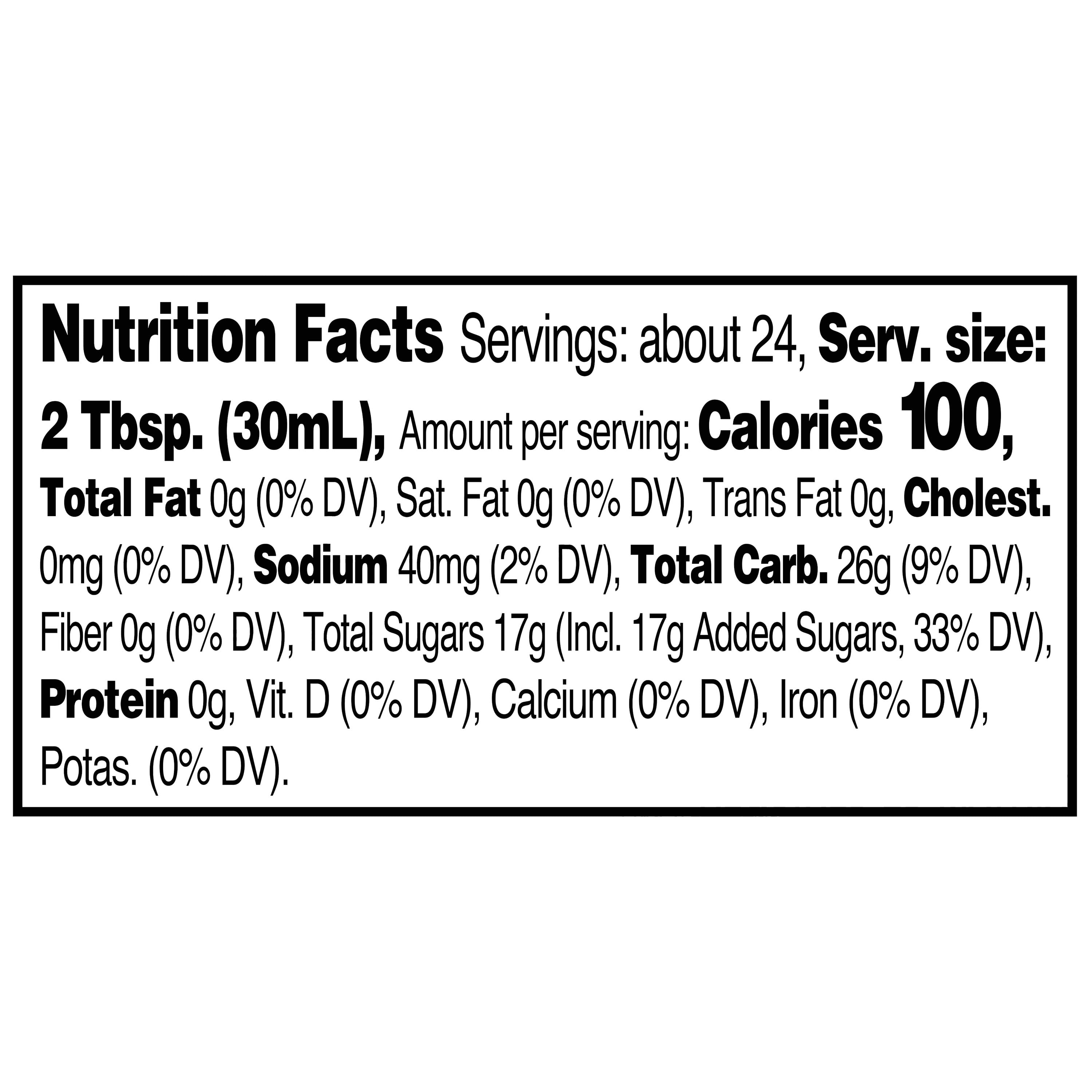 Great Value Original Syrup, 24 fl oz