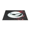 thumbnail image 3 of Ryvnso Placemats Set of 4 Rose Flower Dining Mats Heat-Resistant Non-Slip Washable Table Mat, 3 of 8
