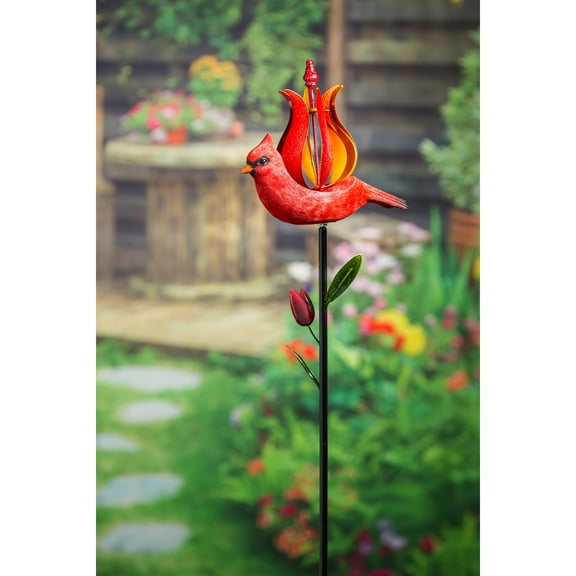 52"H Cardinal Wind Spinner