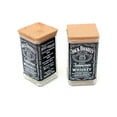 thumbnail image 1 of WASABOTTLE Repurposed Jack Daniels Whiskey Bottle Stash Storage Jars Cork Lids for Sugar | Flour | Lentil | Coffee | Pasta | Stash - JD Bourbon Bottle (Set of 2)750ml, 1 of 4