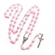 thumbnail image 4 of Collar con colgante de rosario cruzado para mujeres y hombres, regalo de joyería religiosa, 4 of 5