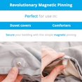 thumbnail image 5 of PinionPins Magnetic Comforter Clips and Duvet Clips 8 Clear Upholstery Pins with Key, 5 of 6