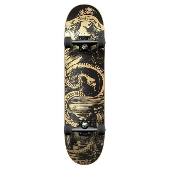 Yocaher Graphic Complete 31" x 7.75" Skateboard - Natural Blind Justice