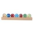 thumbnail image 4 of Ball Night Light 3D Effect Color Variation Painting Process Built in LED Glass Sapele Beech Crystal Ball Lamp for Decoration Quadrate Bottom Beech, 4 of 8