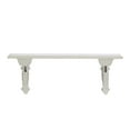 thumbnail image 6 of DecMode Indoor White Wood Farmhouse Wall Shelf, 6 of 7