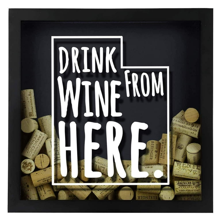 Wine cork best sale shadow box