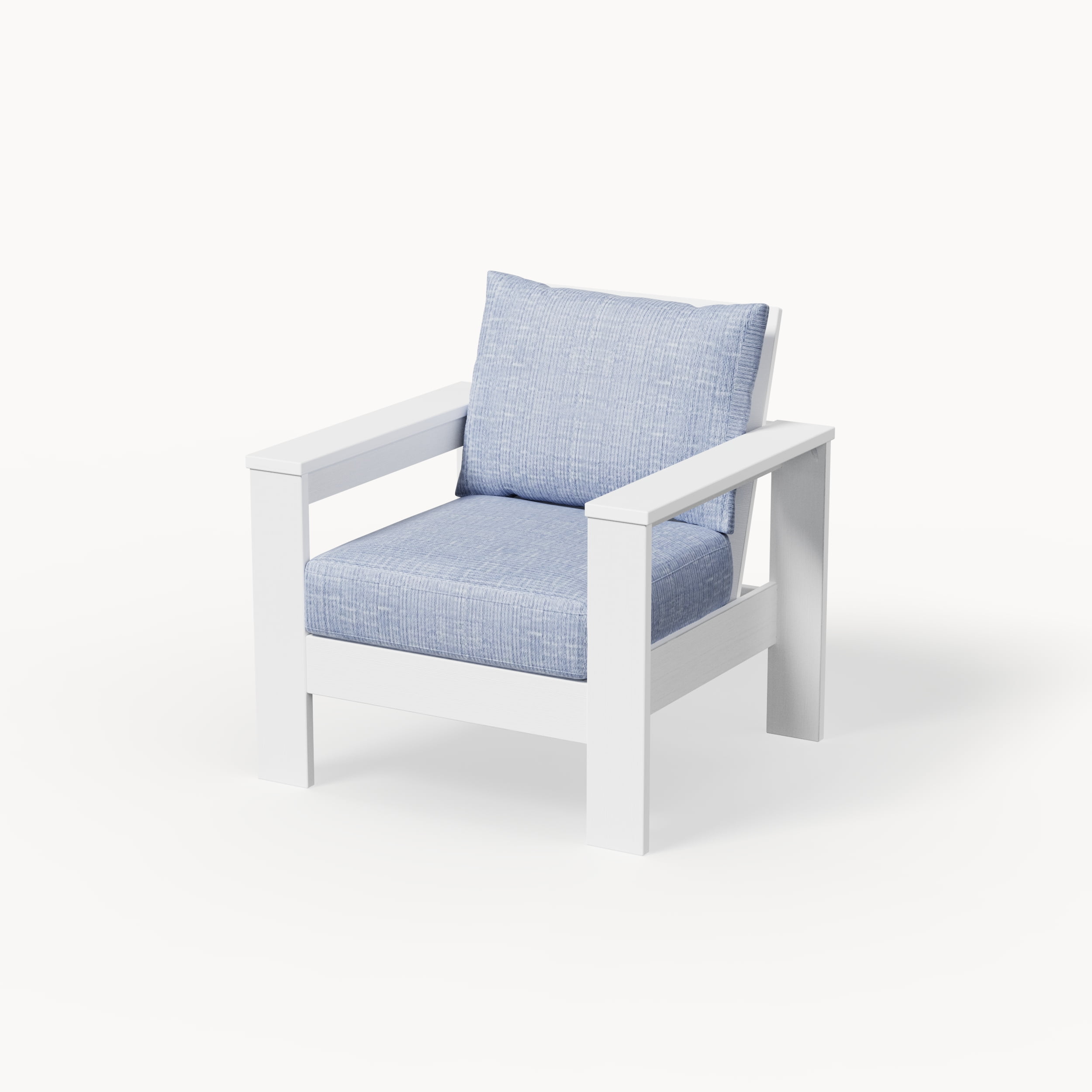 Better Homes & Gardens Ezra Outdoor HDPE Club Chair with Green