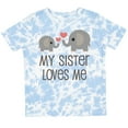 thumbnail image 3 of Inktastic My Sister Loves Me Boys or Girls Toddler T-Shirt, 3 of 5