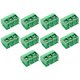 thumbnail image 3 of Conector de bloque de terminales KF301 Montaje en PCB Paso de tornillo 50 mm (3P) Verde 10 piezas, 3 of 3