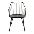 thumbnail image 5 of Winston Farmhouse Chair in Black Metal and Black Wood by LumiSource, 5 of 5