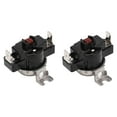thumbnail image 2 of Thermal Control Switch, Quick Action Contact Sensing 25A Sensitive High Power 2Pcs Bimetal Sheet Thermostat Temperature Switch  For Home 60 Degrees Celsius ,80 Degrees Celsius ,90, 2 of 8
