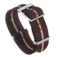 thumbnail image 1 of Una Pieza Reloj Correa 18mm Ancho Deslizante Nylon Reloj Correa para Hombre y Mujer, Suave y Cómodo Sola-Capa Lona Reloj Correa, Rojo Caqui, 1 of 5