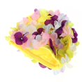 thumbnail image 1 of Gorro de baño elegante con diseño de pétalos florales para mujer XCF talla L colorido, 1 of 2